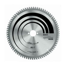 LAME SCIE CIRCULAIRE ALU/PVC NEG Ø260 AL30MM 80DTS